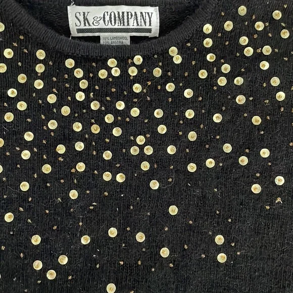 Vintage sweater with sequin and bead detail - Picture 3 of 6